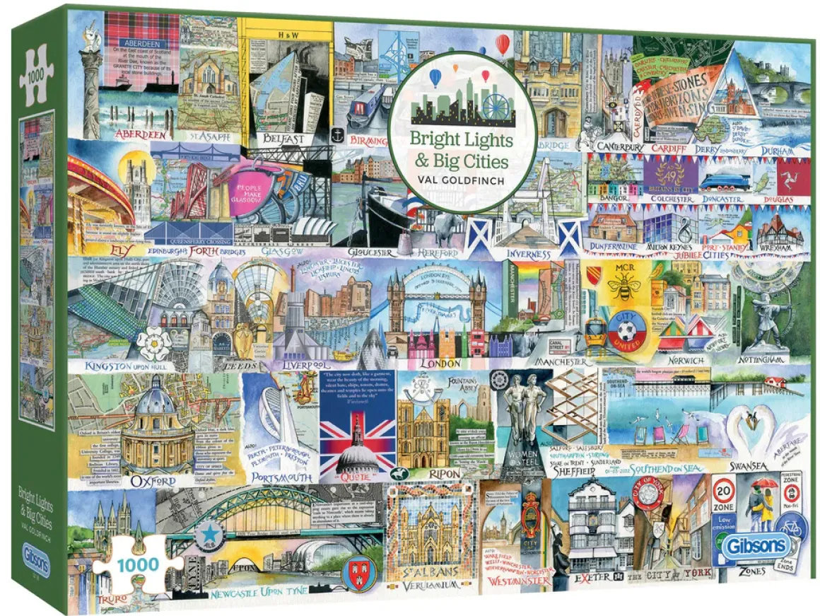 Gibsons – Bright Lights & Big Cities 1000 Piece Puzzle