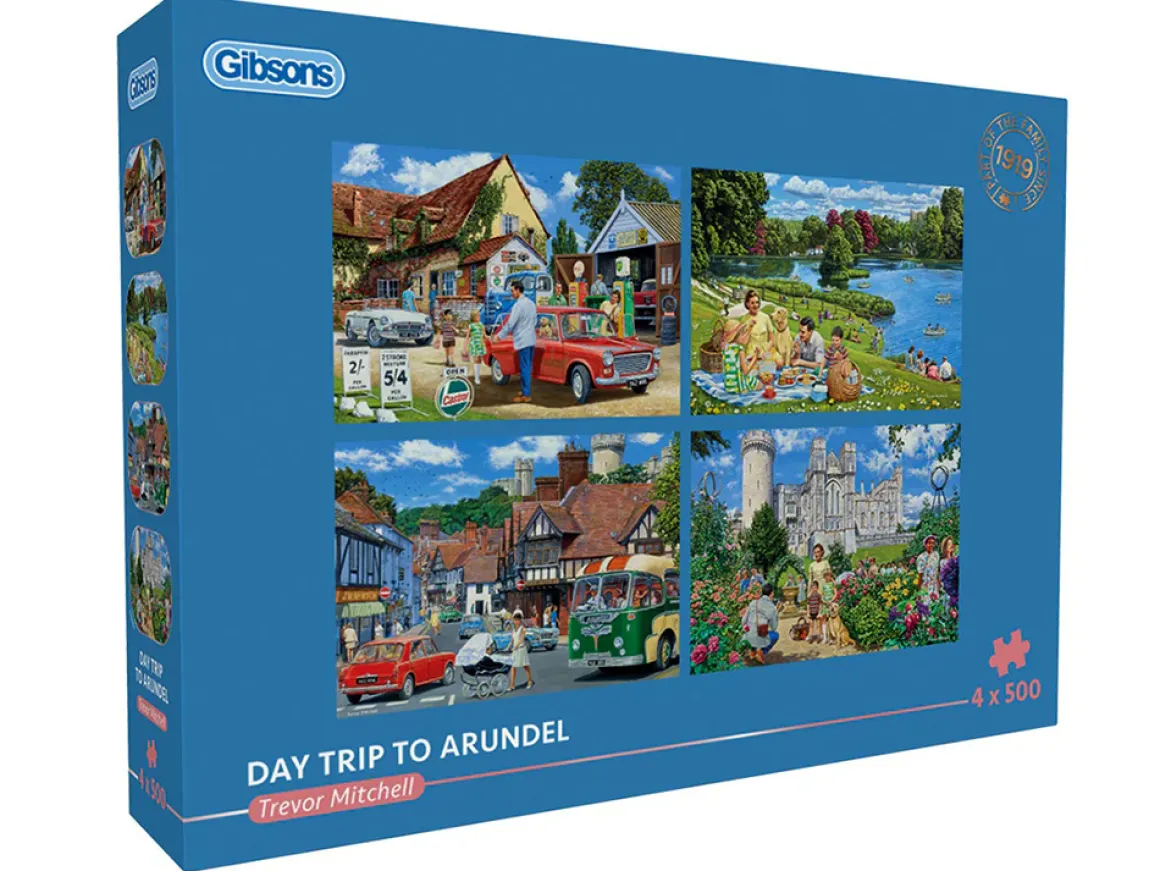 Gibsons – Day Trip to Arundel 4 X 500 Piece Puzzle