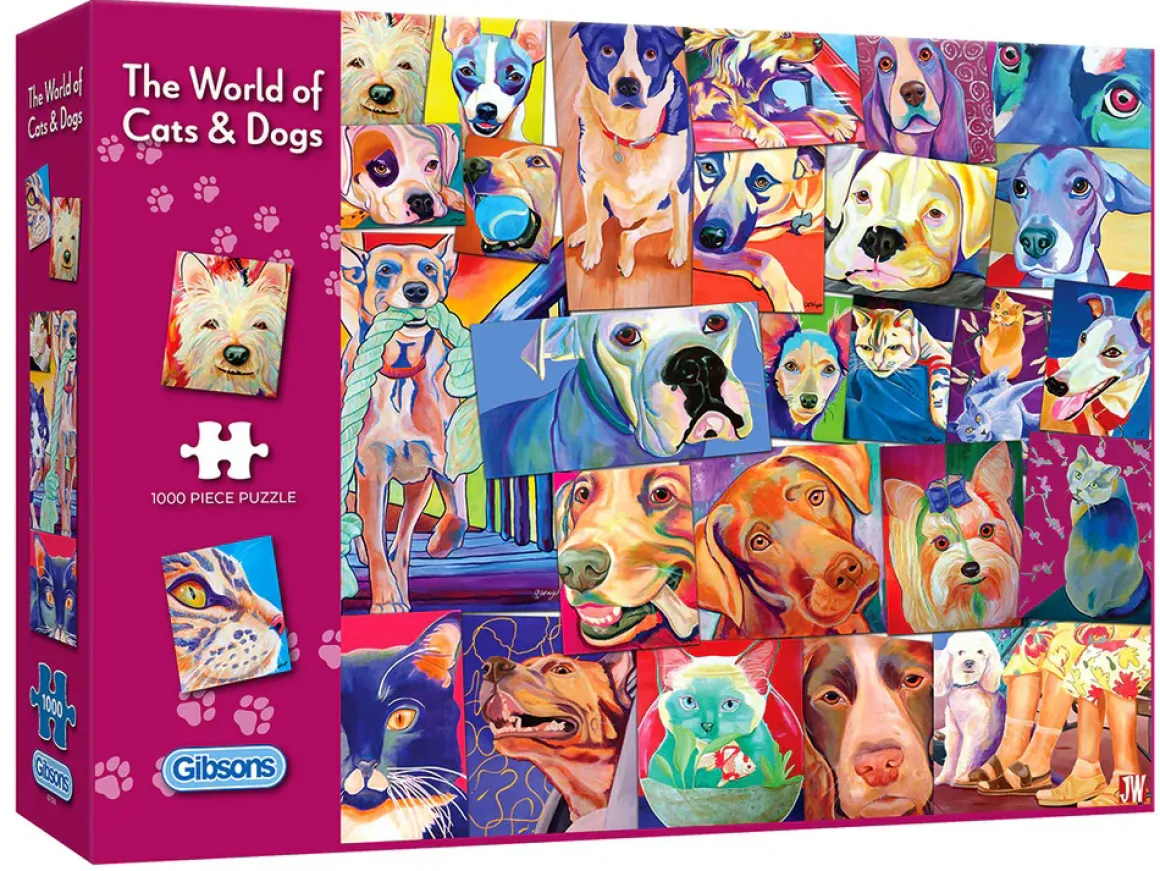 Gibsons – World of Cats & Dogs 1000 Piece Puzzle