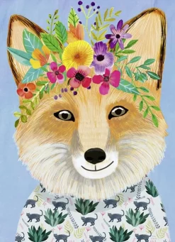 Heye – Floral Friends, Friendly Fox 1000 Piece Puzzle