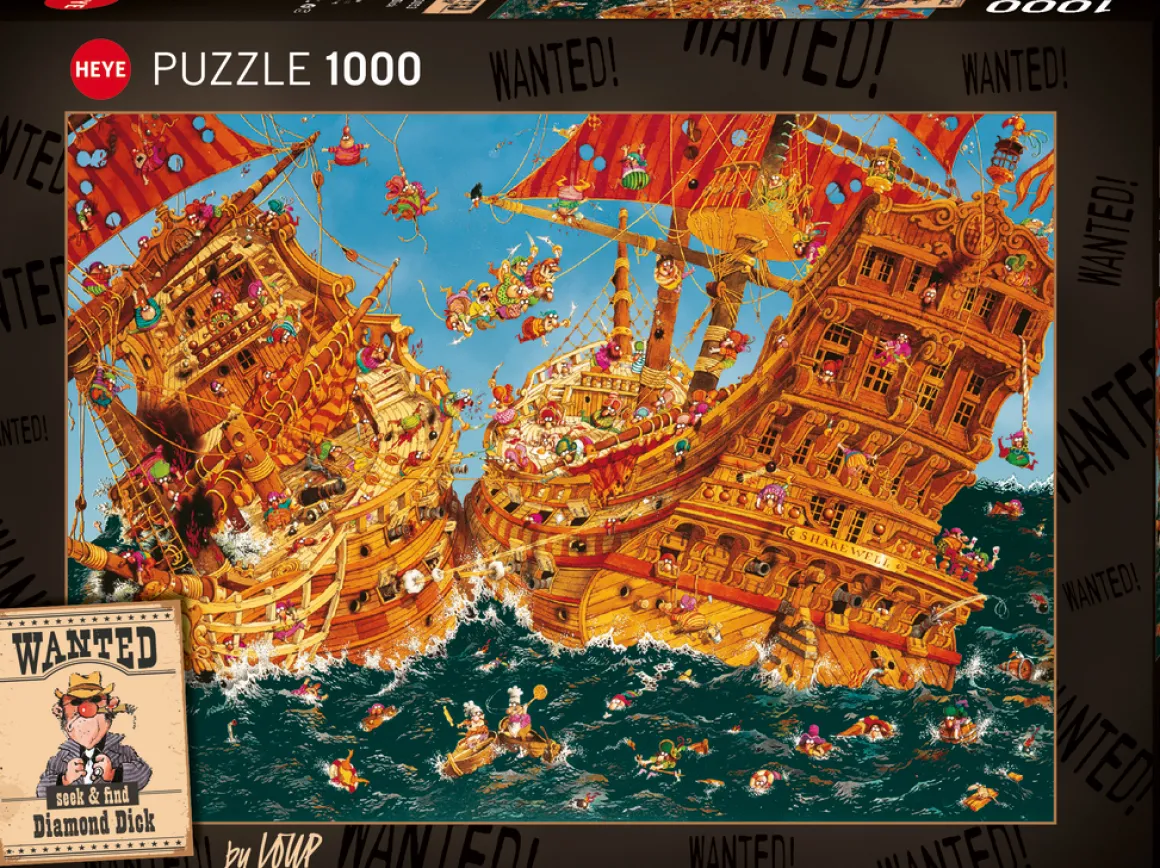 Heye – Loup – Wanted, Diamond Dick 1000 Piece Puzzle