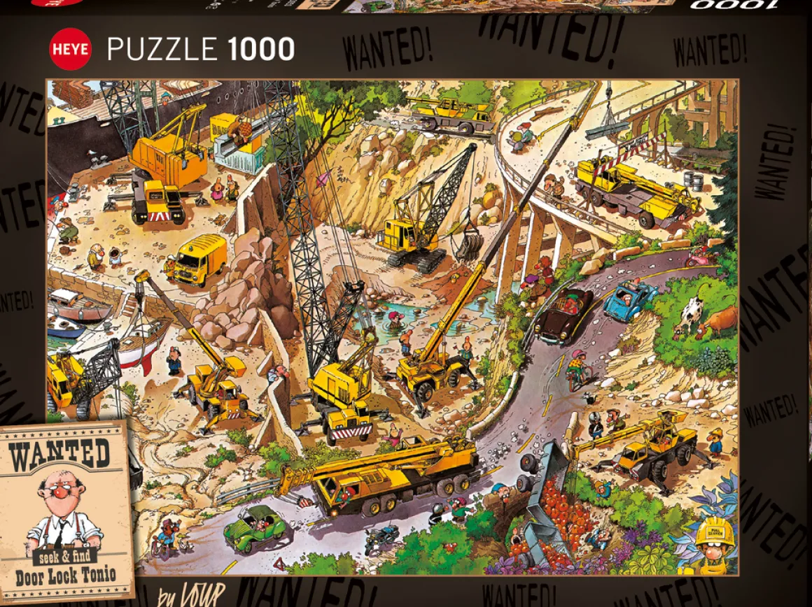 Heye – Loup – Wanted, Door Lock Tonio 1000 Piece Puzzle