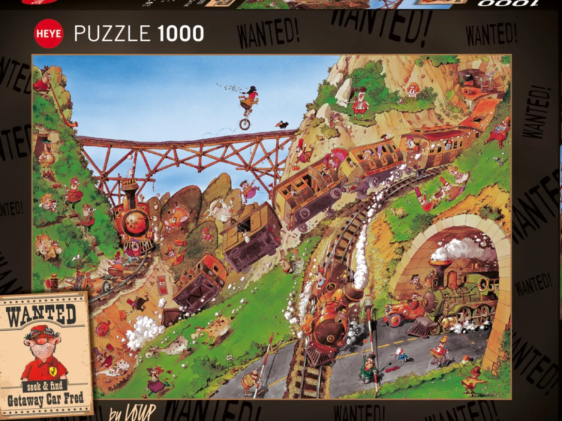 Heye – Loup – Wanted, Getaway Car Fred 1000 Piece Puzzle