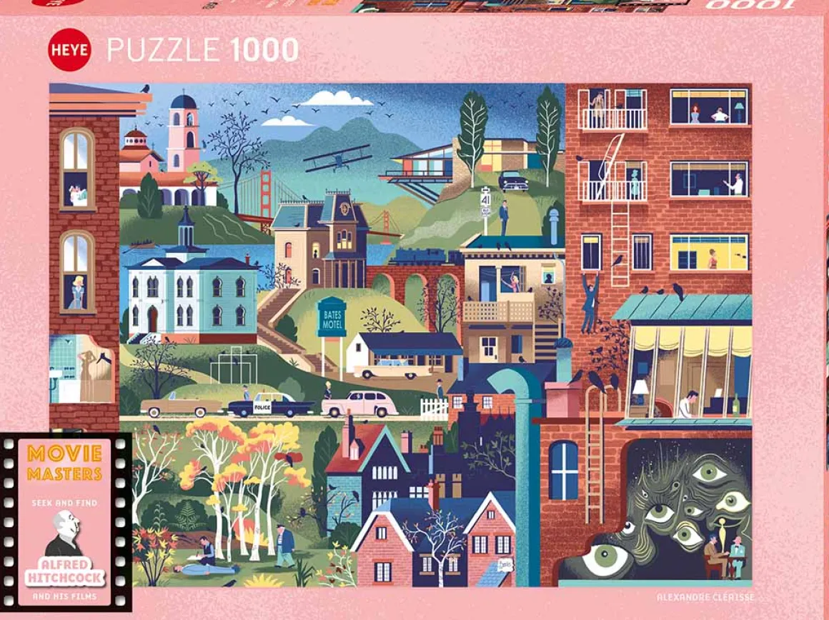 Heye – Movie Masters – Hitchcock Films 1000 Piece Puzzle