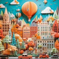 Heye – Paper-Like, Townscape 1000 Piece Puzzle