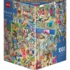 Heye – Pet Gym 1000 Piece Puzzle (Triangular Box)
