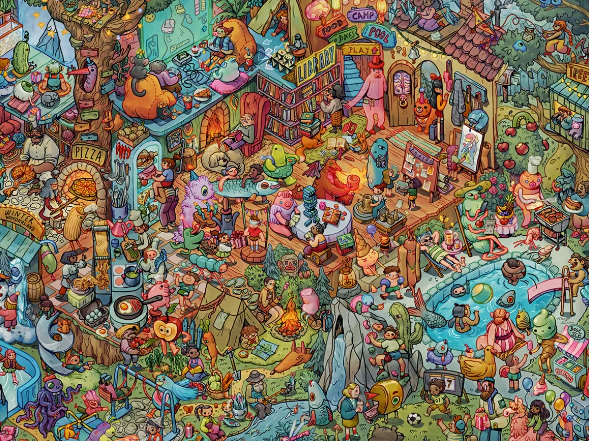 Heye – Tiurina – Fun With Friends 1500 Piece Puzzle