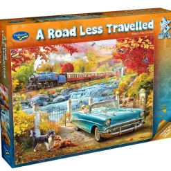 Holdson – A Road Less Travelled – Steam Train in Fall 1000 Piece Puzzle