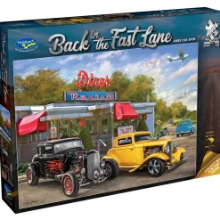 Holdson – Back in the Fast Lane – Diner Car Show – 1000 Piece Puzzle