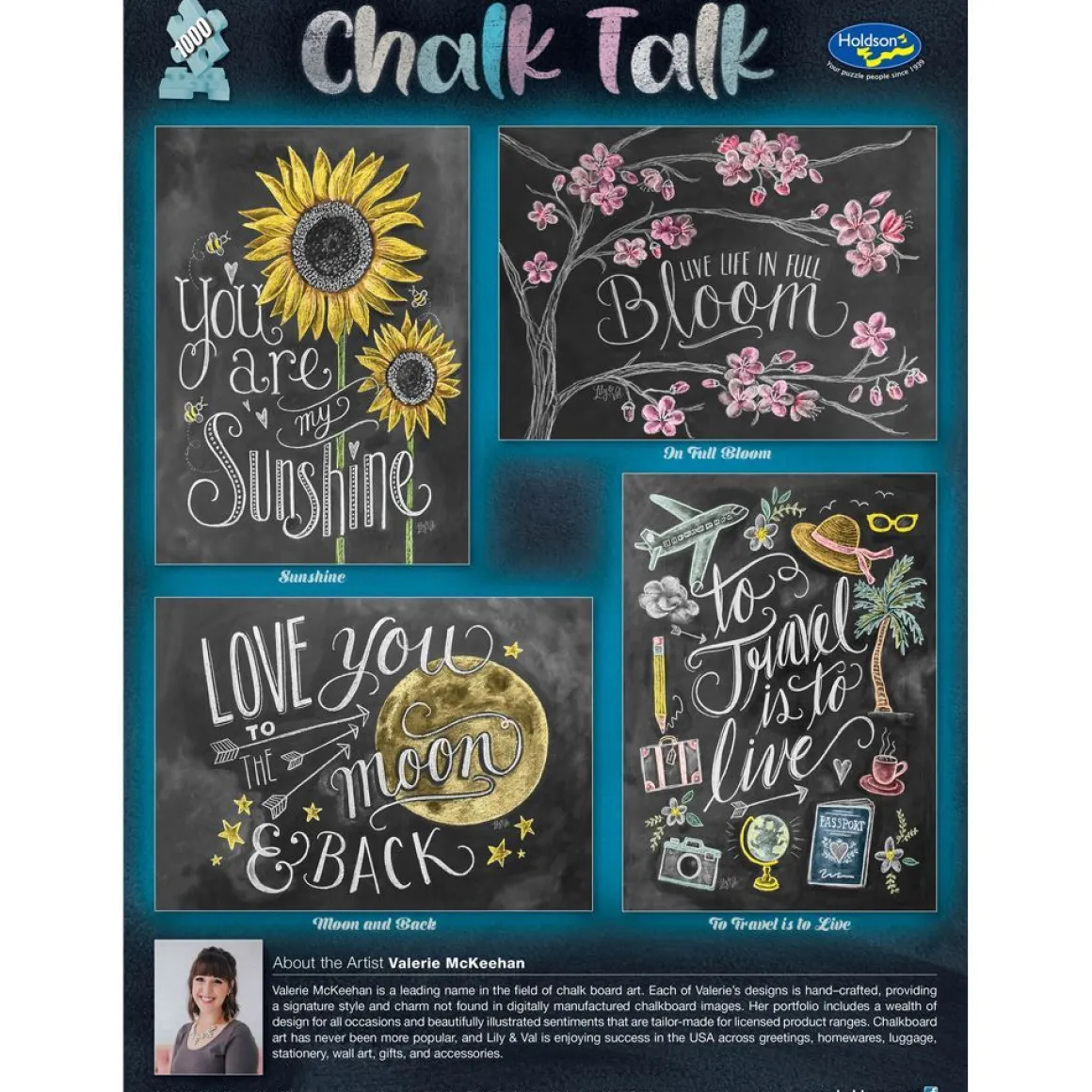 Holdson – Chalk Talk – To Travel is to Live 1000 Piece Puzzle