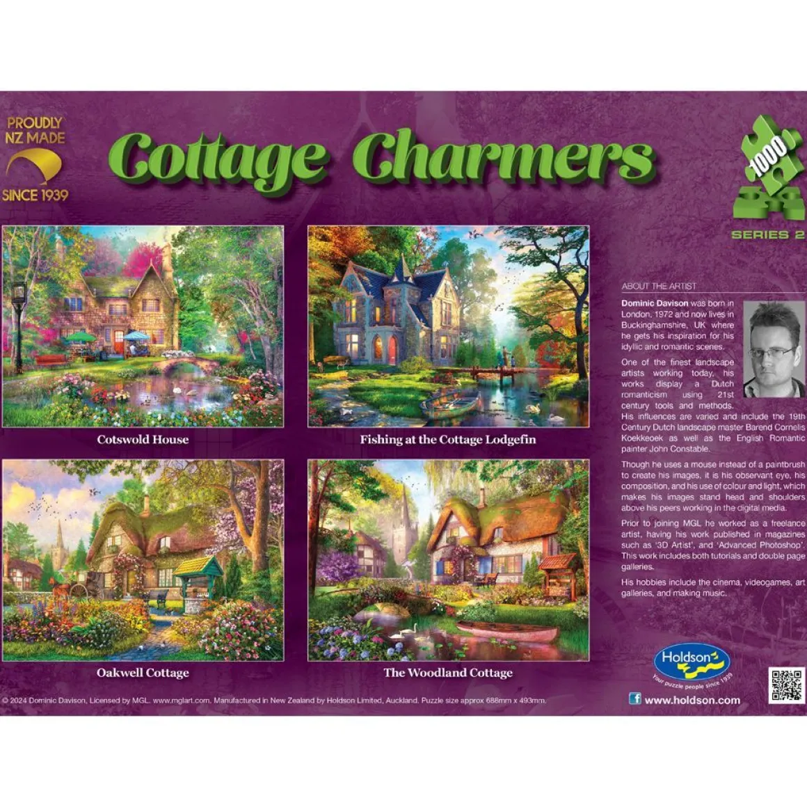 Holdson – Cottage Charmers S2 Oakwell Cottage 1000 Piece Puzzle