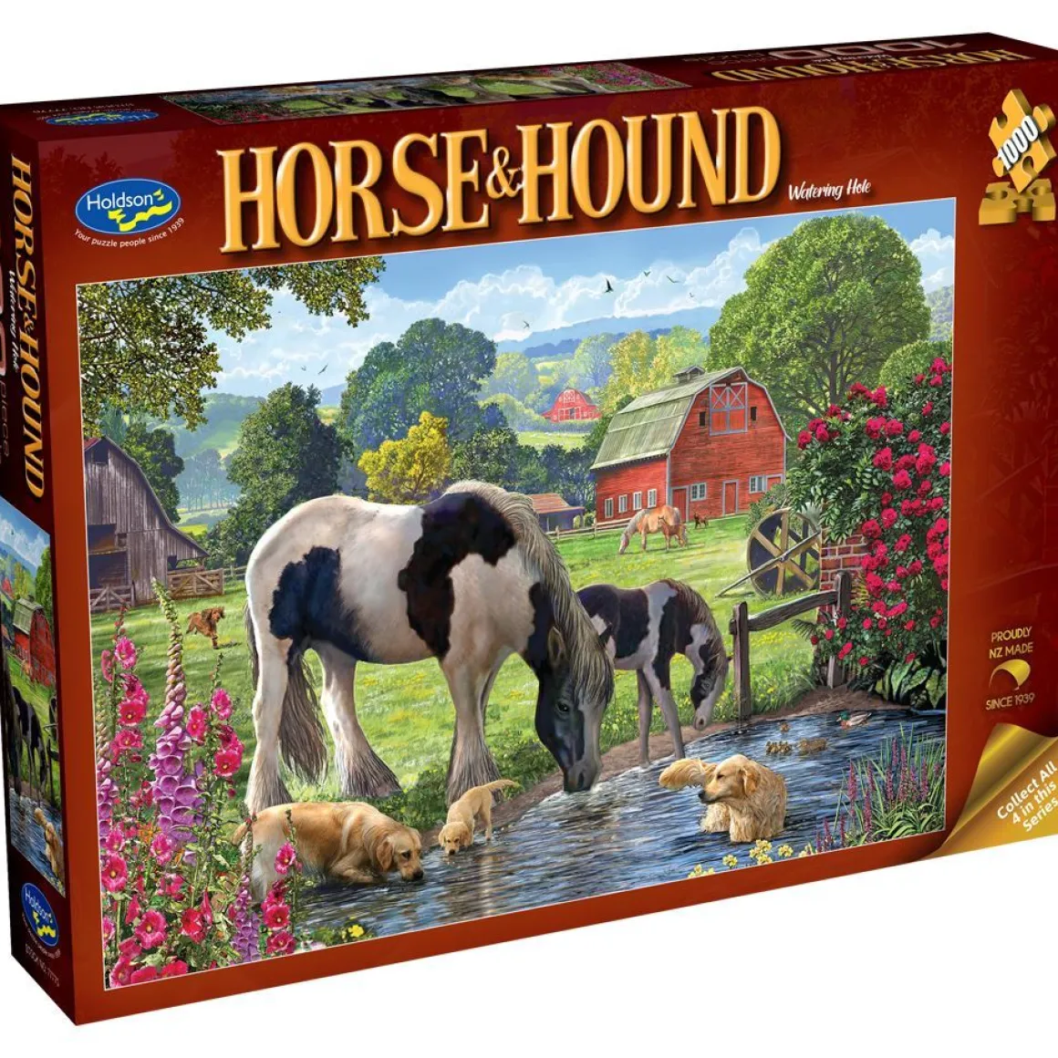 Holdson – Horse & Hound – Watering Hole 1000 Piece Puzzle