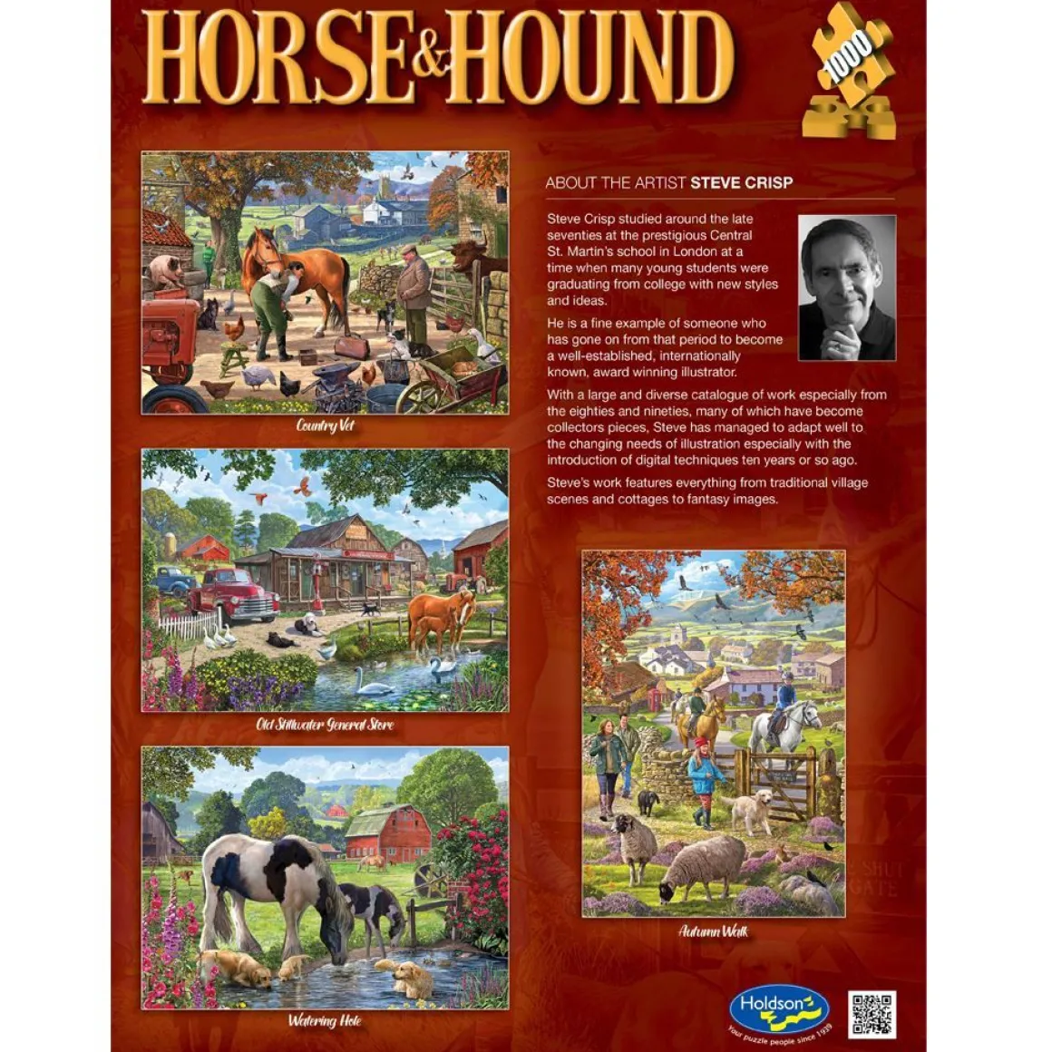 Holdson – Horse & Hound – Watering Hole 1000 Piece Puzzle