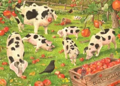 Holdson – Kith & Kin – Apple Orchard Pigs 1000 Piece Puzzle