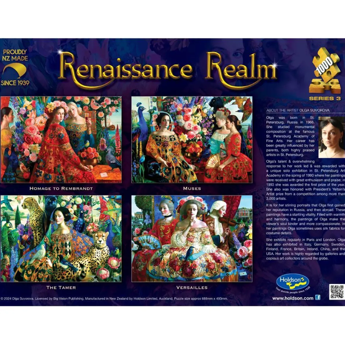 Holdson – Renaissance Realm S3 – Muses – 1000 Piece Puzzle
