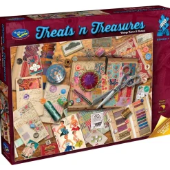 Holdson – Treats n Treasures Series 4 – Vintage Fabric & Notions 1000 Piece Puzzle