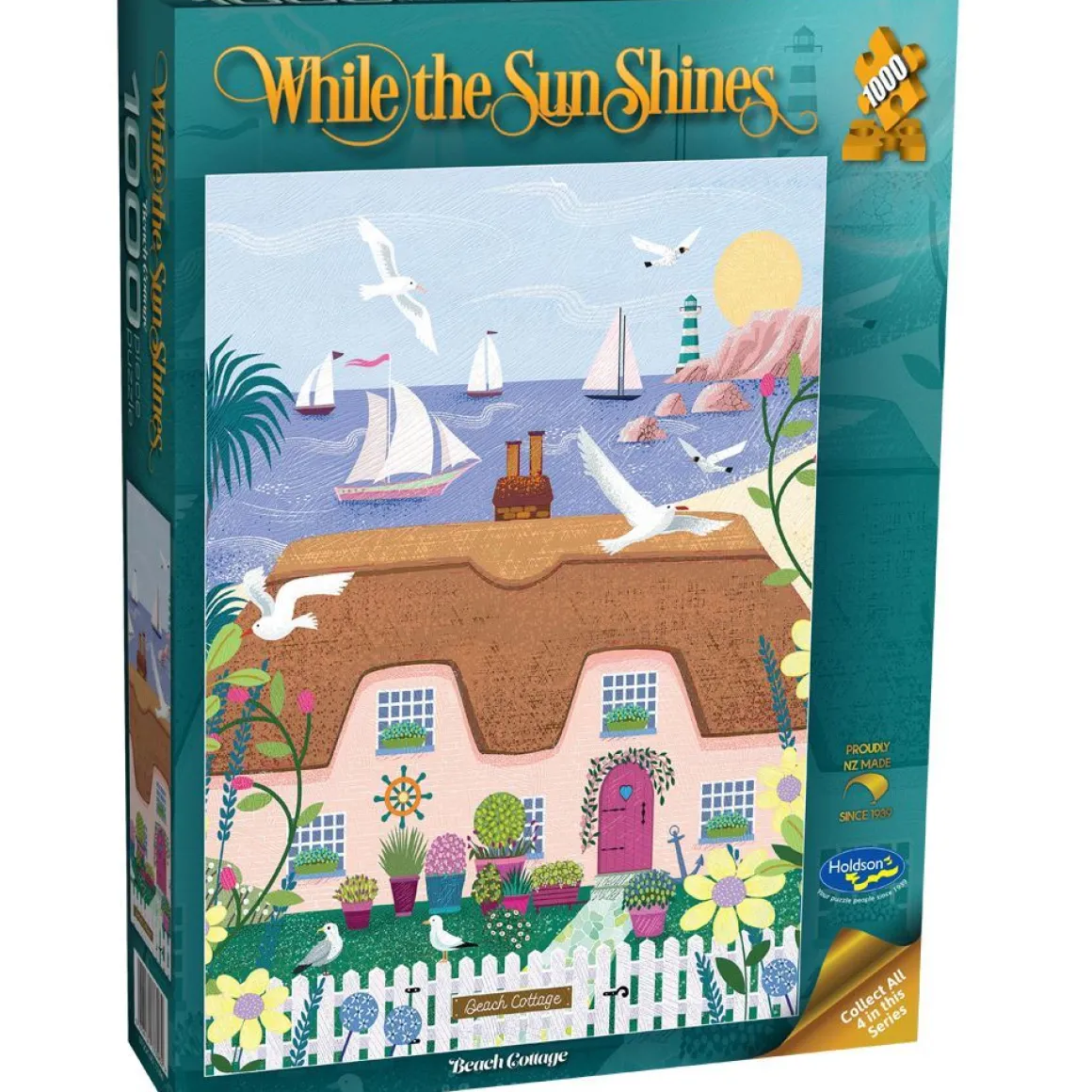 Holdson – While the Sun Shines – Beach Cottage 1000 Piece Puzzle