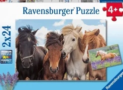 HORSE FRIENDS 2 X 24 PIECE PUZZLE – RAVENSBURGER