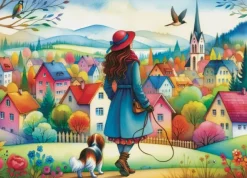 Jacarou – Dog Walking Bliss 1000 Piece Puzzle