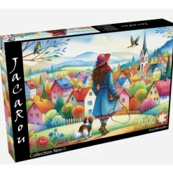 Jacarou – Dog Walking Bliss 1000 Piece Puzzle