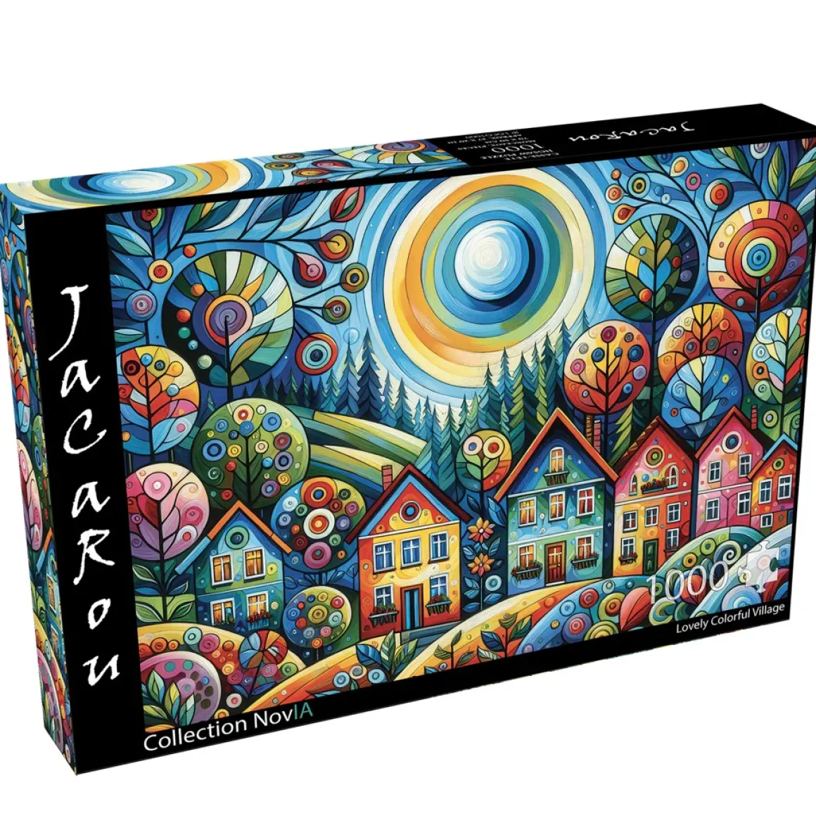 Jacarou – Lovely Colorful Village 1000 Piece Puzzle