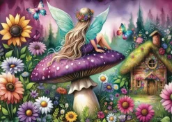 Jacarou – Purple Mushroom Rest 1000 Piece Puzzle