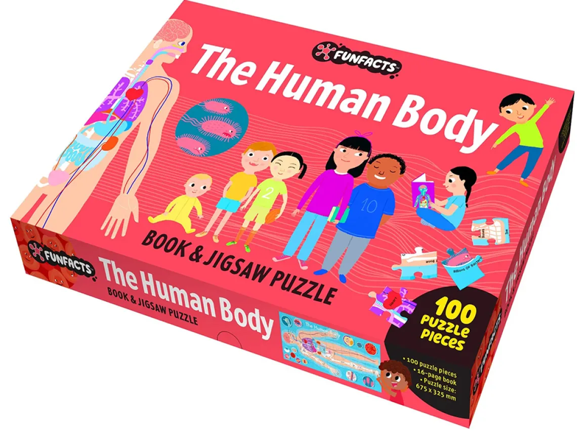Lake Press – The Human Body Fun Facts Book and 100 Piece Puzzle Set