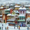 Magnolia – Snow in Old Tbilisi 1000 Piece Puzzle