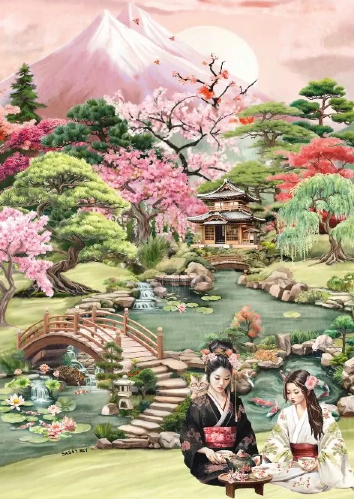 Magnolia – Tea Garden 1000 Piece Puzzle