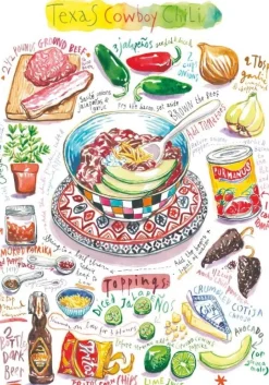 Magnolia – Texas Cowboy Chili 1000 Piece Puzzle