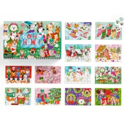 Mudpuppy – Ho Ho Howl Countdown Puzzle Set