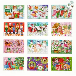 Mudpuppy – Ho Ho Howl Countdown Puzzle Set