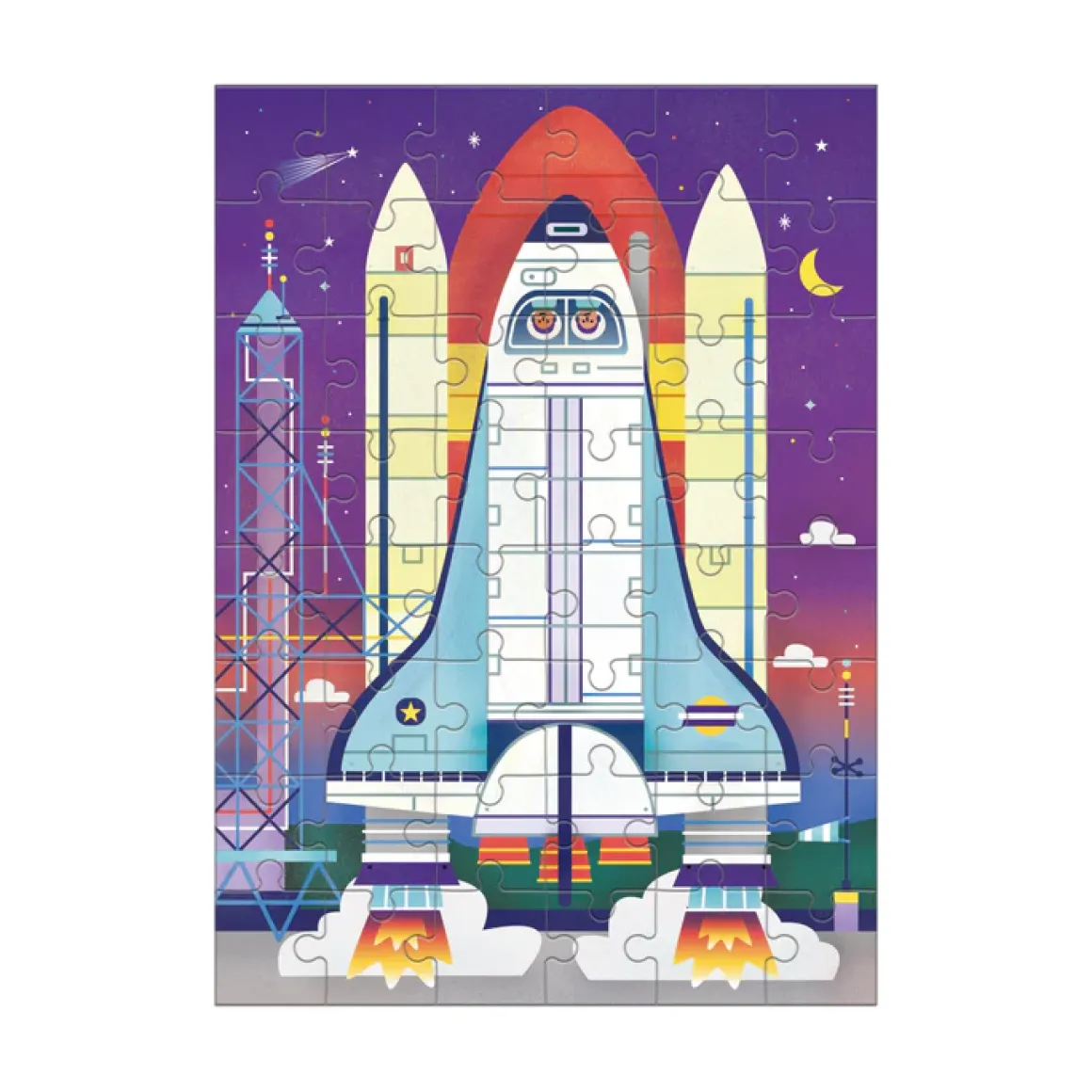 Mudpuppy – Mini Puzzle – Space Shuttle 48 Piece Puzzle