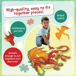 Peaceable Kingdom – Dragon 55 Piece Floor Puzzle