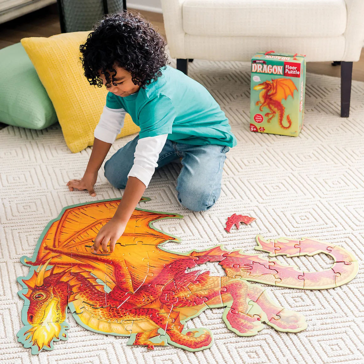 Peaceable Kingdom – Dragon 55 Piece Floor Puzzle