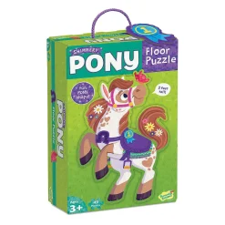 Peaceable Kingdom – Shimmery Pony 41 Piece Floor Puzzle