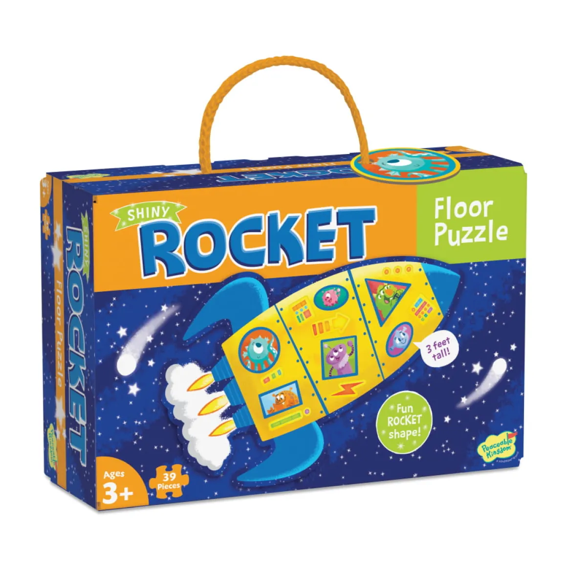Peaceable Kingdom – Shiny Rocket 39 Piece Floor Puzzle