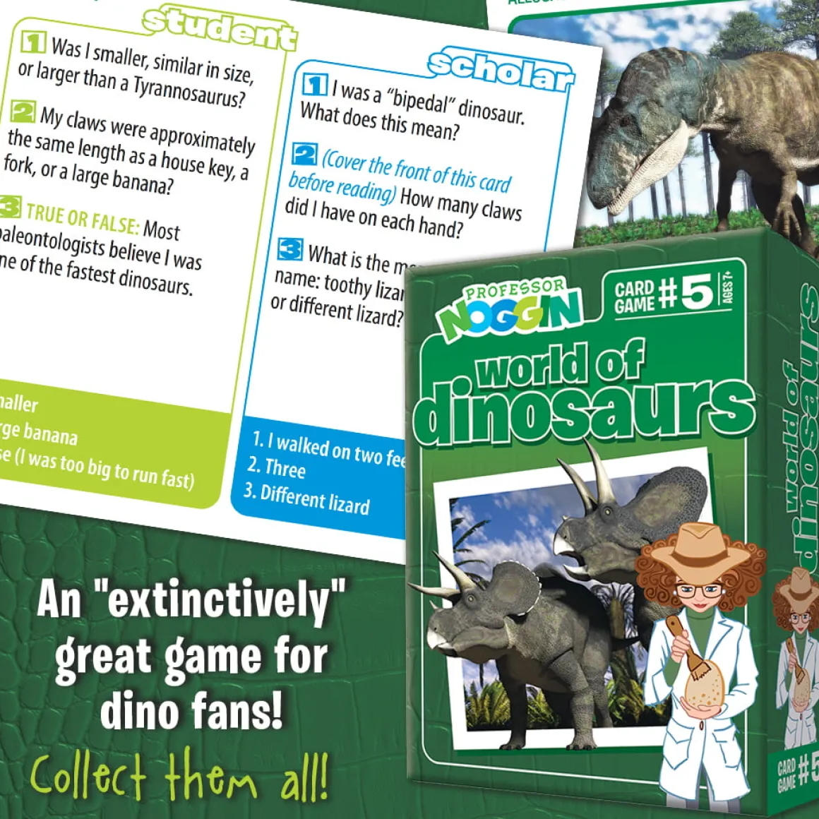Professor Noggin – World of Dinosaurs Card Game