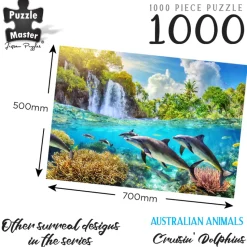 Puzzle Master – Cruisin’ Dolphins 1000 Piece Puzzle