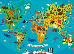 Ravensburger – Animal World Map 150 XXL Piece Puzzle
