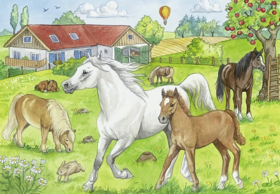Ravensburger – At the Stables 2 X 24 Piece Jigsaw Puzzle