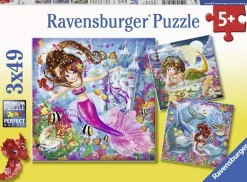 Ravensburger – Charming Mermaids 3 x 49 Piece Puzzle