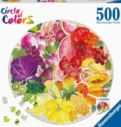 Ravensburger – Circle of Colors Fruits & Vegetables 500 Piece Round Puzzle