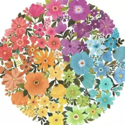 Ravensburger – Circle of Colors Flowers 500 Piece Round Puzzle