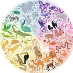 Ravensburger – Circle of Colors Animals 500 Piece Round Puzzle