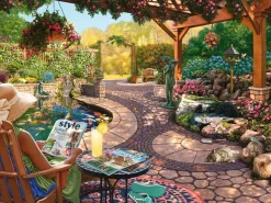Ravensburger – Cosy Backyard Bliss 750 Large Piece Format Puzzle