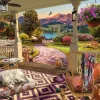 Ravensburger – Cozy Front Porch 750 Large Piece Format Puzzle