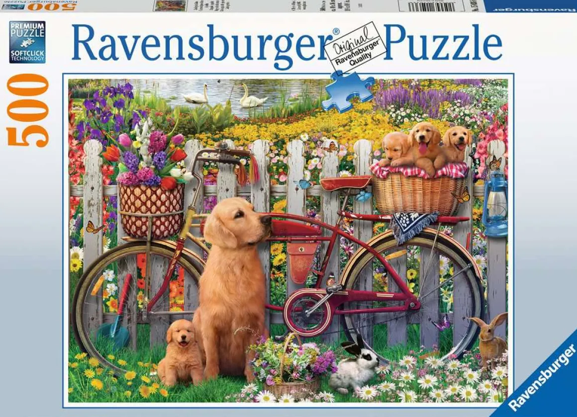 Ravensburger – Cute Dogs in the Garden 500 Piece Puzzle