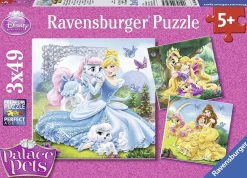 Ravensburger – Disney – Belle, Cinderella, Rapunzel 3 x 49 Piece Puzzle