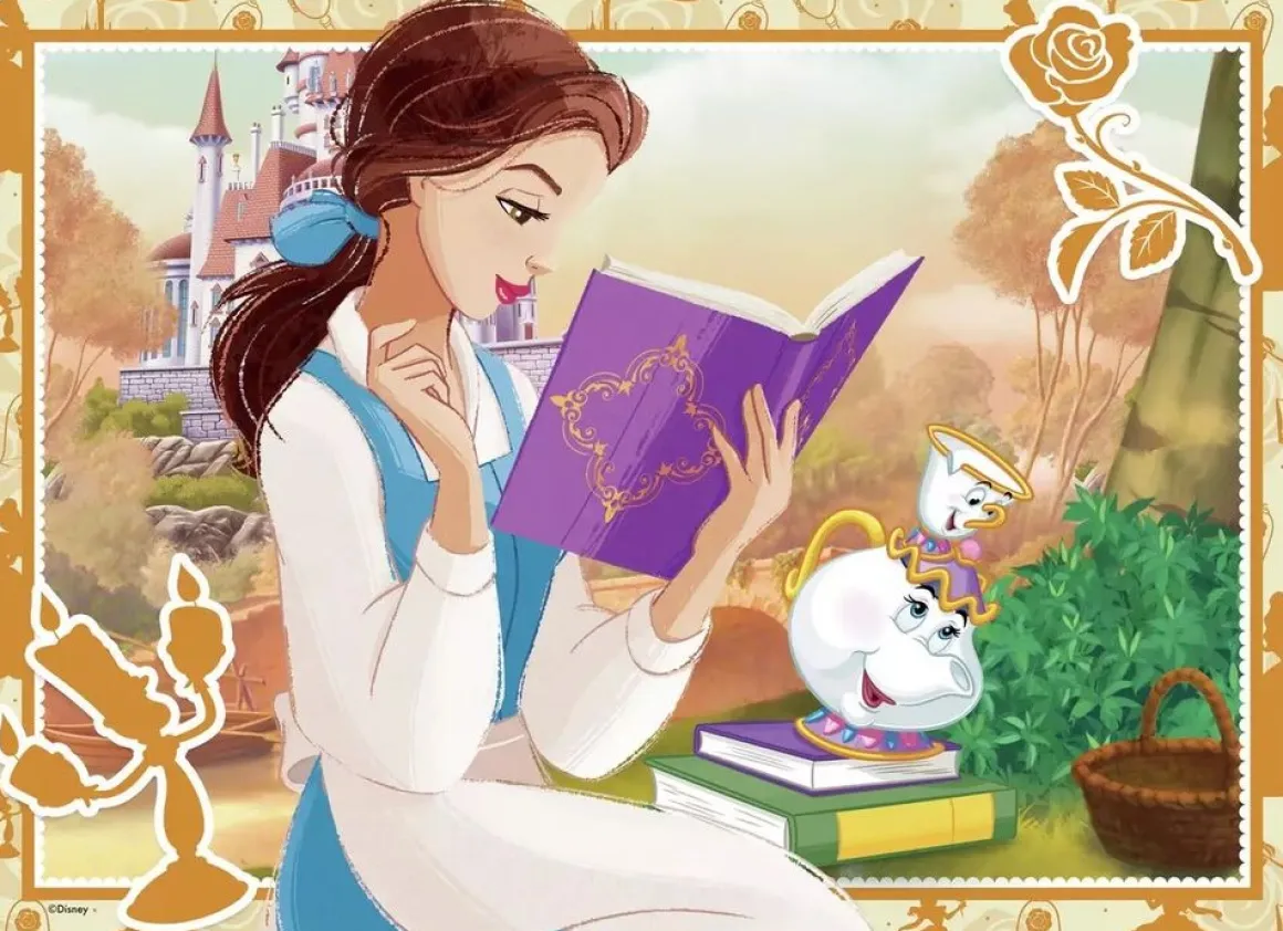 Ravensburger – Disney Princess, Make your own Fairytale Bumper Puzzle Pack 4 x 100 Piece